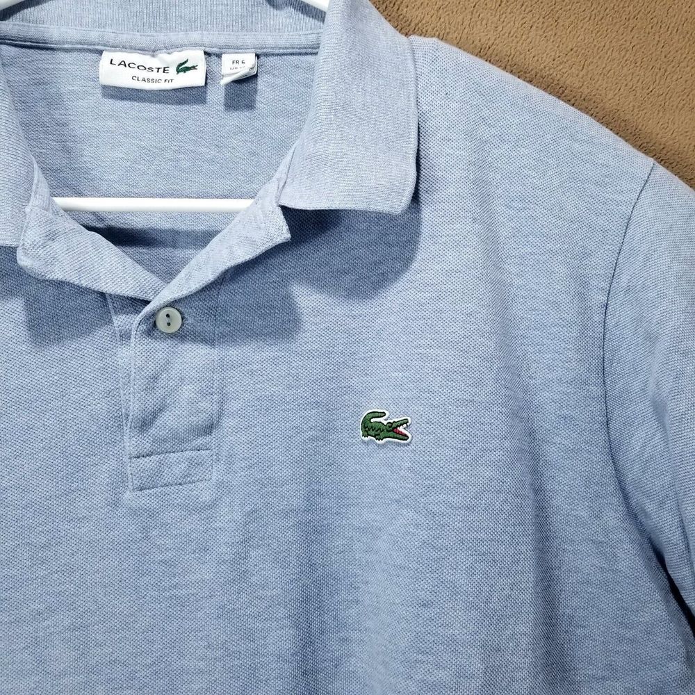 lacoste classic fit polo shirt Mens Short sleeve Collared Size Xl - Picture 3 of 9